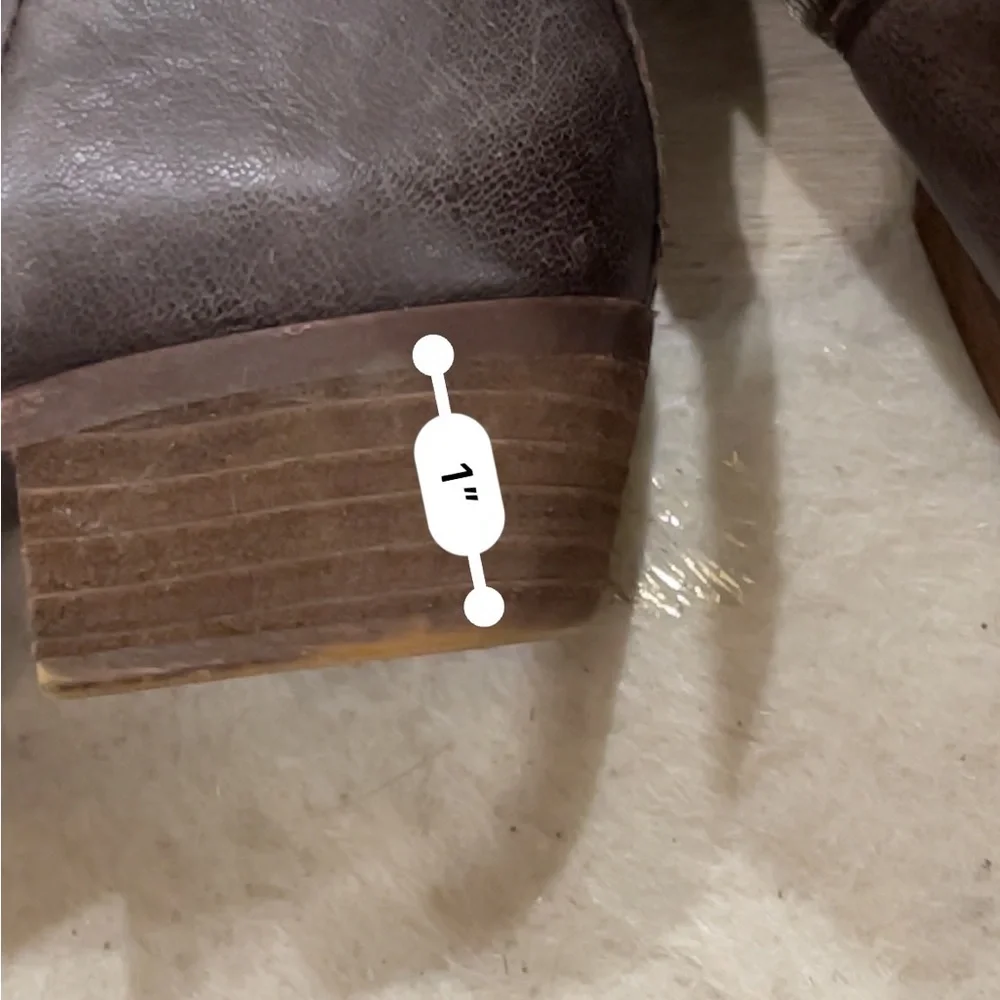 Lucky Brand chocolate brown Basel leather booties - Picture 5 of 5